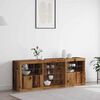 vidaXL LED Sideboard Old Wood 181.5 x 37 x 67 cm Engineered Wood