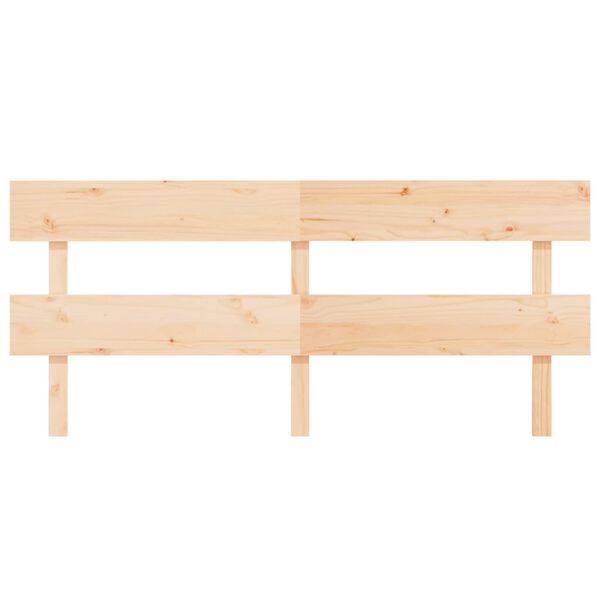 vidaXL Bed Headboard 204x3x81 cm Solid Wood Pine