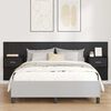vidaXL Headboard with Cabinet 3 pcs Black Oak Engineered Wood