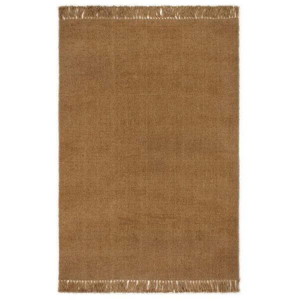vidaXL Runner Rug with Tassels 100x300 cm Jute