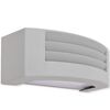 vidaXL Outdoor Wall Light Grey Aluminium