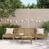 vidaXL Garden Sofas Armless 4 pcs Impregnated Wood Pine