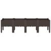 vidaXL Garden Planter with Legs Brown 160x40x42 cm PP