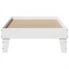vidaXL Bed Frame without Mattress White 75x190 cm Small Single Solid Wood Pine