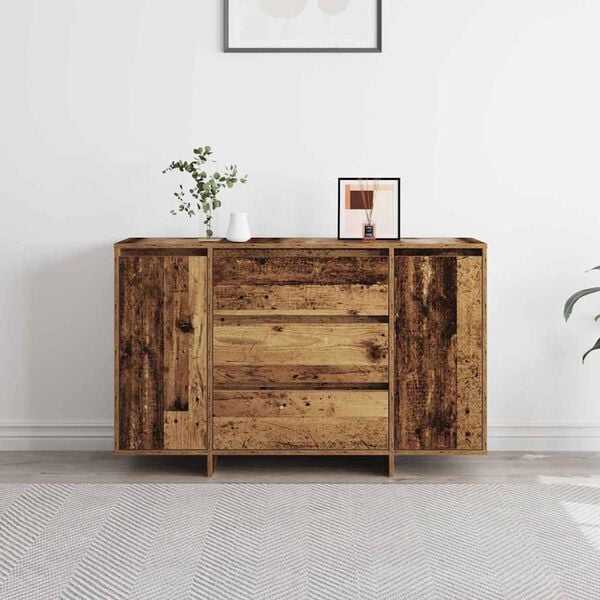 vidaXL Sideboard with Drawer Old Wood 120 x 41 x 75 cm Engineered Wood
