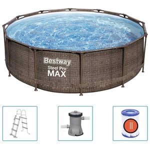 Bestway Steel Pro MAX Swimming Pool Set &ldquo;Deluxe Series&rdquo; Round 366x100 cm