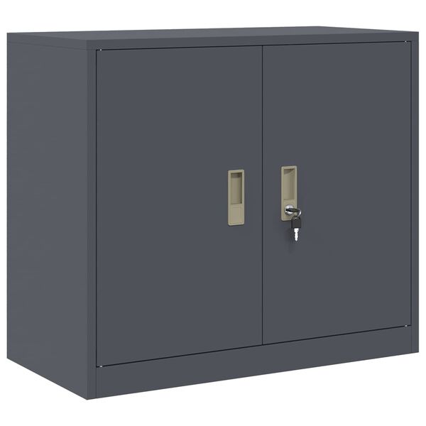 vidaXL Storage Cabinet Anthracite 80 x 40 x 70 cm Steel