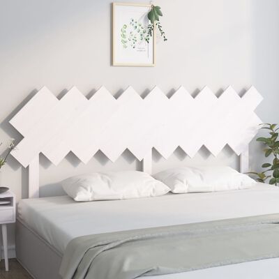 vidaXL Bed Headboard White 178x3x80.5 cm Solid Wood Pine