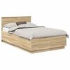 vidaXL Bed Frame Sonoma Oak 120 x 190 cm Engineered Wood
