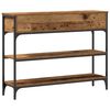 vidaXL Console Table Old Wood 100 x 25 x 75 cm Engineered Wood