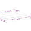 vidaXL Floating Shelves 2 pcs 80x23.5x4 cm Engineered Wood