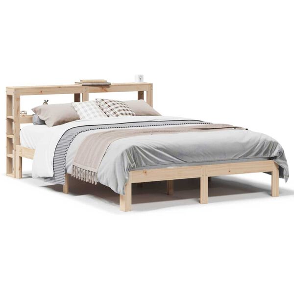 vidaXL Bed Frame with Headboard without Mattress 160x200 cm