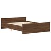 vidaXL Bed Frame without Mattress Brown Oak 150x200 cm King Size
