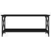 vidaXL Coffee Table Black 100x45x45 cm Engineered Wood and Iron