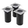 vidaXL Outdoor Ground Lights 3 pcs Square