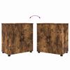 vidaXL Bathroom Furniture Set 2 pcs Smoked Oak Engineered wood & Metal