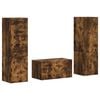 vidaXL TV Cabinet Set 5 pcs Smoked Oak Engineered Wood