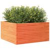 vidaXL Garden Planter Wax Brown 90x90x46 cm Solid Wood Pine