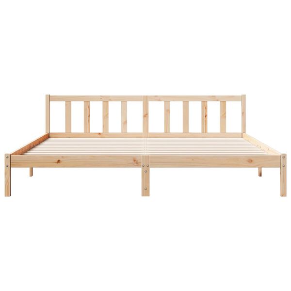 vidaXL Extra Long Bed Frame without Mattress 180x220 cm Solid Wood Pine