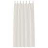 vidaXL Voile Curtain with Curtains 2 pcs Cream 260 x 140 cm Polyester
