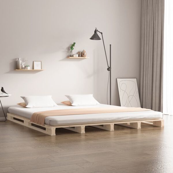 vidaXL Pallet Bed without Mattress 140x200 cm Solid Wood
