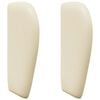 vidaXL Headboard Ear Cream 40 x 23 x 6 cm PVC