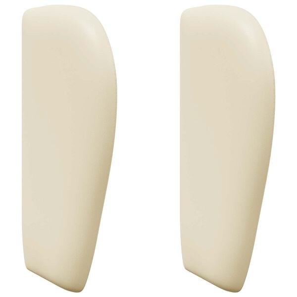 vidaXL Headboard Ear Cream 40 x 23 x 6 cm PVC