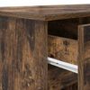 vidaXL Desk with Drawer Smoked oak 140 x 49 x 76 cm Engineered wood