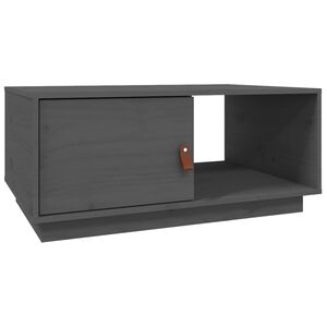 vidaXL Coffee Table Grey 80x50x35,5 cm Solid Wood Pine