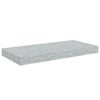 vidaXL Floating Wall Shelves 4 pcs Concrete Grey 50x23x3.8 cm MDF
