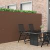 vidaXL Garden Fence Double-Sided Brown 1.8x3 m PVC