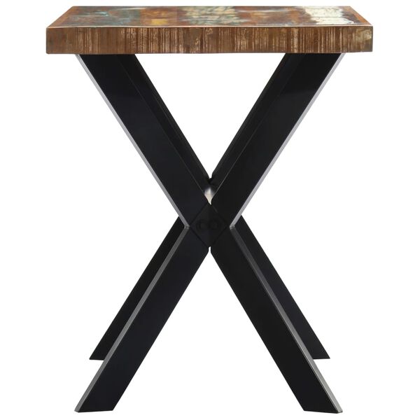 vidaXL Dining Table 120x60x75 cm Solid Reclaimed Wood