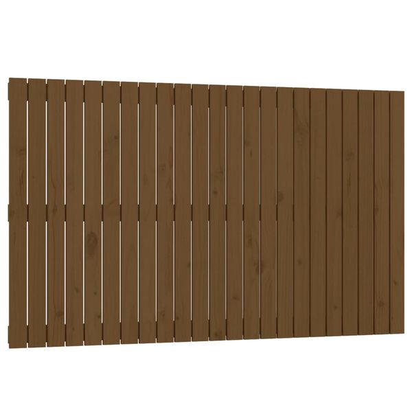 vidaXL Wall Headboard Honey Brown 147x3x90 cm Solid Wood Pine