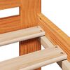 vidaXL Bed frame without Mattress Wax Brown 160x200 cm Solid Wood Pine