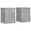 vidaXL Plant Stands 2 pcs Concrete Grey 15x15x20 cm Engineered Wood