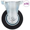 vidaXL 16 pcs Fixed Casters 100 mm