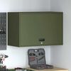 vidaXL Wall Cabinet for Garage with Gas-lift Door Olive green
