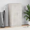 vidaXL Shoe Cabinet Concrete Grey 55x35x108 cm Engineered Wood