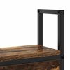 vidaXL Storage Headboard with Charging Station Smoked oak 75 cm