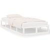 vidaXL Bed Frame | White | Solid pine wood, plywood | Single | Bed Frame