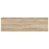 vidaXL Floating Wall Shelf Oak and White 80x23.5x3.8 cm MDF