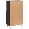vidaXL Highboard Black 60 x 36 x 110 cm Engineered wood
