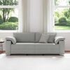 vidaXL Sofa Cloud Grey 219 x 77 x 82 cm Fabric