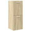 vidaXL 4 Piece Bathroom Furniture Set Sonoma Oak Engineered Wood