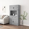 vidaXL Highboard Concrete Grey Engineered Wood