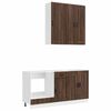vidaXL Kitchen Unit PORTO 5 pcs Brown Oak Engineered Wood