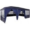 vidaXL Party Tent 600 x 400 x 266 cm Blue Polyethylene