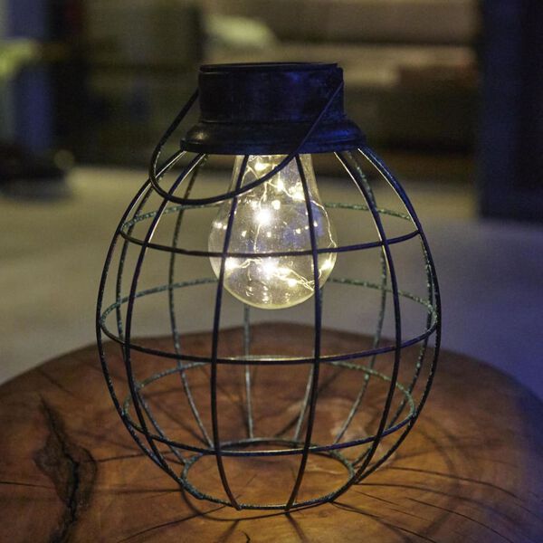 Luxform Solar LED Garden Lantern Tango Green 30101