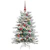 vidaXL Artificial Hinged Christmas Tree White 120 cm PE and PVC