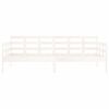 vidaXL Day Bed without Mattress White Solid Wood Pine 90x190 cm Single